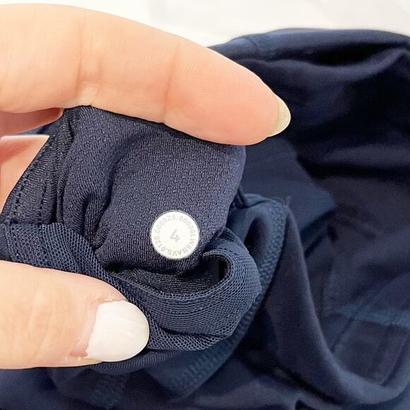 Lululemon Pace Rival High-Rise Crop Leggings 22" No Zip True Navy Blue 4 - Picture 3 of 11